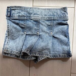 Girls DL1961 Blue Jean Skort Classic Denim 4